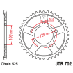 Γρανάζι πίσω κίνησης JT Sprockets JTR702.46 Γρανάζι πίσω κίνησης JT Sprockets JTR702.46 thumb