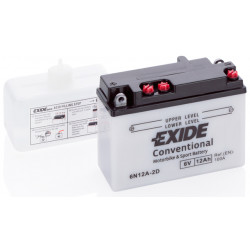 Μπαταρία μοτοσυκλέτας EXIDE 6V - 6N12A-2D