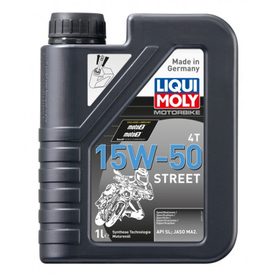 Ημισυνθετικό λάδι μηχανής LIQUI MOLY SAE 15W-50 STREET - 1 λίτρο