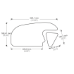 Αυτοκόλλητο ρεζερβουάρ μηχανής HONDA CBR 600 RR HDR218/PR3436 thumb