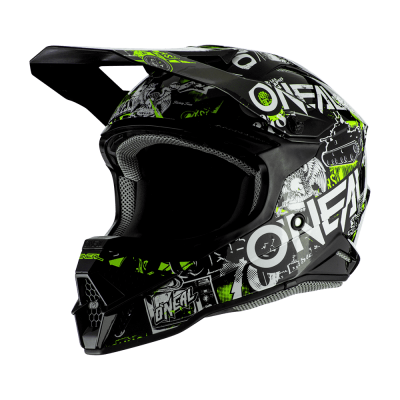 Κράνος μοτοσυκλέτας O'NEAL 3SERIES ATTACK 2.0 BLACK/NEON YELLOW