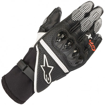 Γάντια μηχανής ALPINESTARS GPX V2 ΜΑΥΡΟ/ΑΣΠΡΟ/ΕΝΤΟΝΟ ΚΟΚΚΙΝΟ