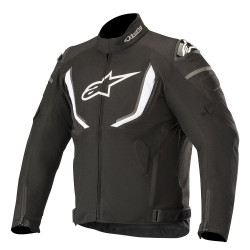 Μπουφάν μηχανής ALPINESTARS T-GP R V2 WATERPROOF BLACK/WHITE Μπουφάν μηχανής ALPINESTARS T-GP R V2 WATERPROOF BLACK/WHITE