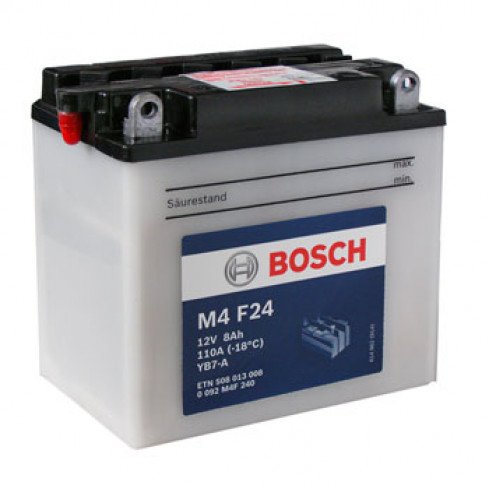 Μπαταρία μοτοσυκλέτας BOSCH M4 12V YB7-A Μπαταρία μοτοσυκλέτας BOSCH M4 12V YB7-A