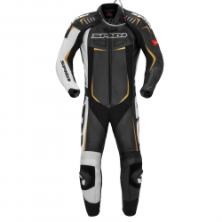 Δερμάτινη στολή αναβάτη SPIDI TRACK WIND PRO ΜΑΥΡΟ/ΧΡΥΣΟ