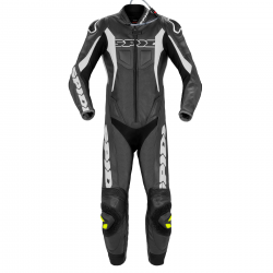 Δερμάτινη στολή αναβάτη SPIDI SPORT WARRIOR PERFORATED PRO ΛΕΥΚΟ/ΜΑΥΡΟ