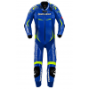 Δερμάτινη στολή αναβάτη SPIDI TRACK REPLICA EVO ΜΠΛΕ/ΚΙΤΡΙΝΟ
