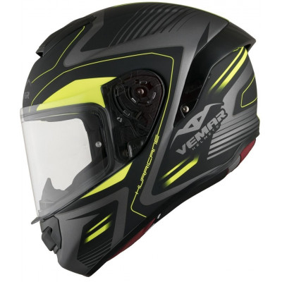 Κράνος μηχανής VEMAR HURRICANE LASER MATT SILVER/FLUO YELLOW