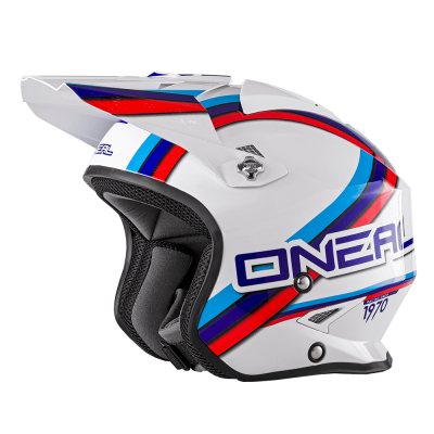 Κράνος μηχανής O'NEAL SLAT CIRCUIT WHITE/BLUE/RED JET