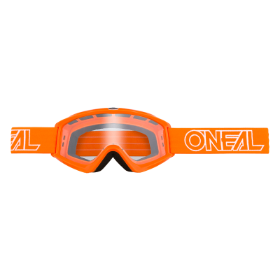 Μάσκα μηχανής motocross O'NEAL B-ZERO SOLID ORANGE CLEAR