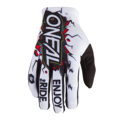 Παιδικά γάντια για enduro/motocross O'NEAL MATRIX VILLAIN WHITE 2020