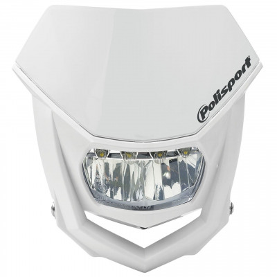 Φανάρι εμπρός με μάσκα POLISPORT HALO LED - ΑΣΠΡΟ/ΑΣΠΡΟ