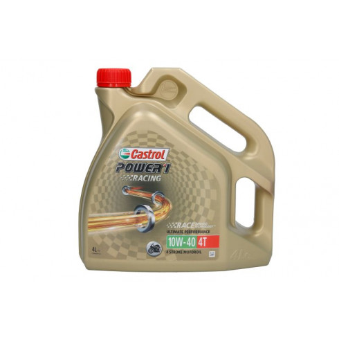 Λάδι μηχανής CASTROL POWER 1 RACING 4T 10W40 4L Λάδι μηχανής CASTROL POWER 1 RACING 4T 10W40 4L
