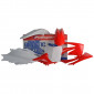 Κιτ πλαστικών MX POLISPORT για HONDA CRF250R - 2010 / CRF450R - 2009-10 ΑΣΠΡΟ/ΚΟΚΚΙΝΟ thumb