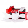 Κιτ πλαστικών MX POLISPORT για HONDA CRF250R - 2014-17 / CRF450R - 2012-16 White/Red ОЕМ