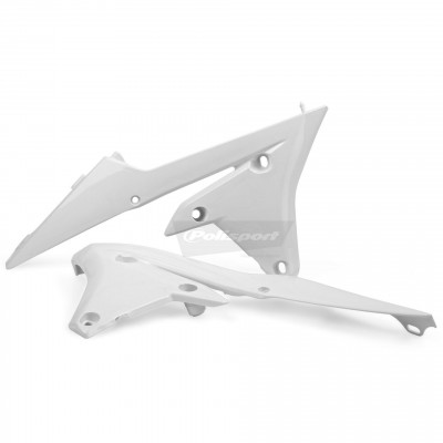 Πλαστικά καλύμματα ψυγείου POLISPORT Yamaha YZ125/250 - 2015-20 ΑΣΠΡΟ