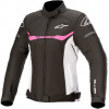 Γυναικείο μπουφάν μηχανής ALPINESTARS T-SPS WATERPROOF BLACK/WHITE/FUCHSIA