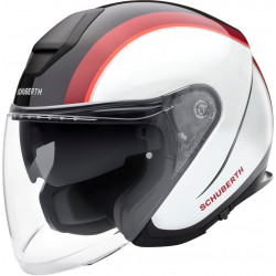 Κράνος μηχανής SCHUBERTH M1 PRO OUTLINE RED JET - OPEN FACE