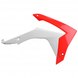 Πλαστικά καλύμματα ψυγείου POLISPORT HONDA CRF250R - 2014-17 /CRF450R - 2013-16 ΚΟΚΚΙΝΟ/ΑΣΠΡΟ OEM