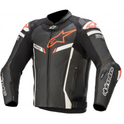 Δερμάτινο μπουφάν μηχανής ALPINESTARS GP PRO V2 TECH-AIR ΜΑΥΡΟ/ΛΕΥΚΟ/ΚΟΚΚΙΝΟ