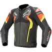 Δερμάτινο μπουφάν μηχανής ALPINESTARS ATEM V4 ΜΑΥΡΟ/ΚΟΚΚΙΝΟ/ΚΙΤΡΙΝΟ thumb