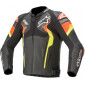 Δερμάτινο μπουφάν μηχανής ALPINESTARS ATEM V4 ΜΑΥΡΟ/ΚΟΚΚΙΝΟ/ΚΙΤΡΙΝΟ thumb