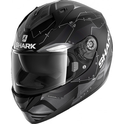 Κράνος μηχανής SHARK RIDILL MECCA MAT BLACK/ANTHRAC/SILVER