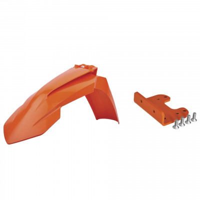 Μπροστινό φτερό με βάση POLISPORT KTM (17) SX - 07-12 / EXC - 08-13 - ΠΟΡΤΟΚΑΛΙ