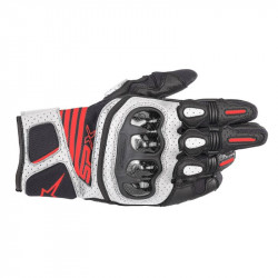 Γάντια μηχανής ALPINESTARS SP-X AIR CARBON V2 BLACK/WHITE/FLUO RED