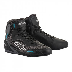 Γυναικείες μπότες μηχανής ALPINESTARS STELLA FASTER-3 RIDEKNIT BLACK/TEAL Γυναικείες μπότες μηχανής ALPINESTARS STELLA FASTER-3 RIDEKNIT BLACK/TEAL