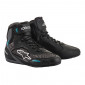 Γυναικείες μπότες μηχανής ALPINESTARS STELLA FASTER-3 RIDEKNIT BLACK/TEAL thumb