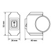 Αδιάβροχος διακόπτης τιμονιού 12V-6V LAMPA 90462 thumb