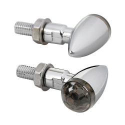 Φλας μηχανής LED DROP CHROME 90483