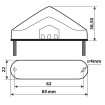 Πίσω φανάρι μοτοσυκλέτας LAMPA NOVA LED 12V - 90484 thumb