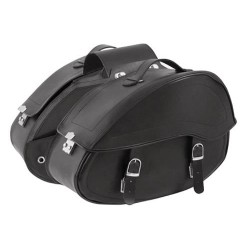 Δερμάτινες πλαϊνές βαλίτσες μοτοσυκλέτας A-PRO APACHE BLACK