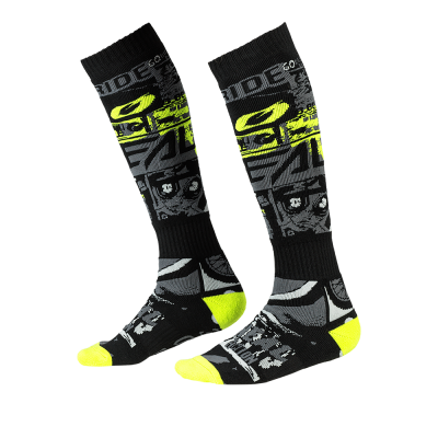 Ισοθερμικές κάλτσες μηχανής O'NEAL PRO MX RIDE BLACK/NEON YELLOW
