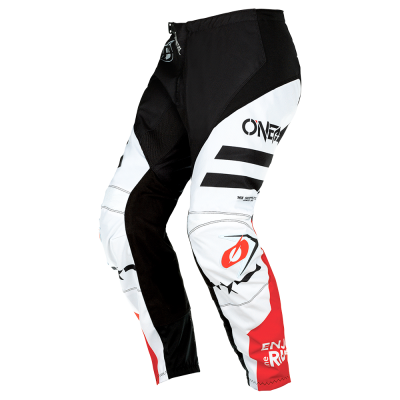 Παιδικό Παντελόνι μηχανής motocross O'NEAL ELEMENT SQUADRON V.22-WHITE/BLACK