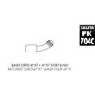 Ρακόρ φρένων μοτοσυκλέτας 40º GALFER K7 FK003D704C thumb