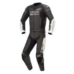 Δερμάτινη στολή αναβάτη ALPINESTARS GP FORCE V2 2PC BLACK/WHITE