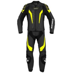 Δερμάτινη φόρμα αναβάτη SPIDI LASER TOURING BLACK/FLUO