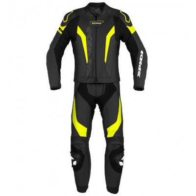 Δερμάτινη φόρμα αναβάτη SPIDI LASER TOURING BLACK/FLUO