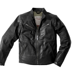 Δερμάτινο μπουφάν μηχανής SPIDI GARAGE BLACK