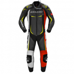 Δερμάτινη φόρμα αναβάτη SPIDI TRACK WIND PRO RED/YELLOW FLUO