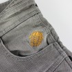Γυναικείο παντελόνι μηχανής TRILOBITE 661 PARADO REGULAR FIT GREY thumb