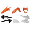 Κιτ πλαστικών Enduro POLISPORT για KTM EXC/ EXC-F/XC-W/ XCF-W-2017-19 ΠΟΡΤΟΚΑΛΙ/ΑΣΠΡΟ/ΜΑΥΡΟ