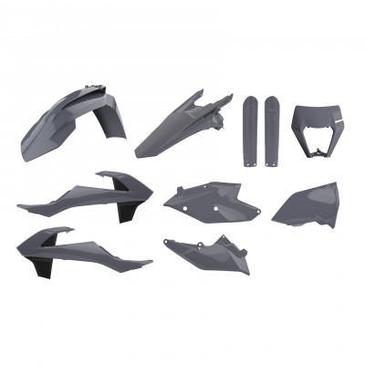Κιτ πλαστικών Enduro POLISPORT για KTM EXC/ EXC-F/XC-W/ XCF-W-2017-19 Nardo Gray