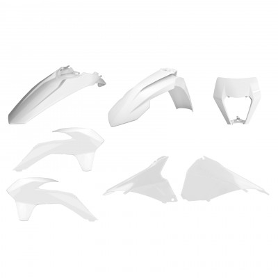 Κιτ πλαστικών Enduro POLISPORT restyling για KTM EXC/ EXC-F/XC-W/ XCF-W-2014-16 ΑΣΠΡΟ