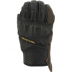 Δερμάτινα γάντια μηχανής RICHA ARIZONA ΜΑΥΡΟ/ΚΑΦΕ