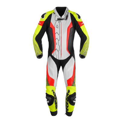Δερμάτινη φόρμα μηχανής SPIDI SUPERSONIC PERF PRO BLACK/FLO YELLOW