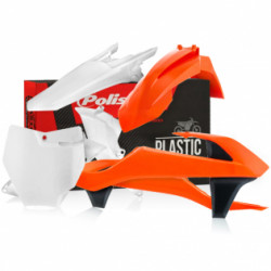 Κιτ πλαστικών MX Replica POLISPORT για KTM 85 SX 2006-12 OEM Color (11-12) ΠΟΡΤΟΚΑΛΙ/ΑΣΠΡΟ